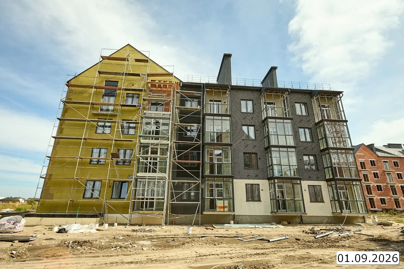 Жилой дом, Поселок Луговое: ход строительства, сентябрь 2026